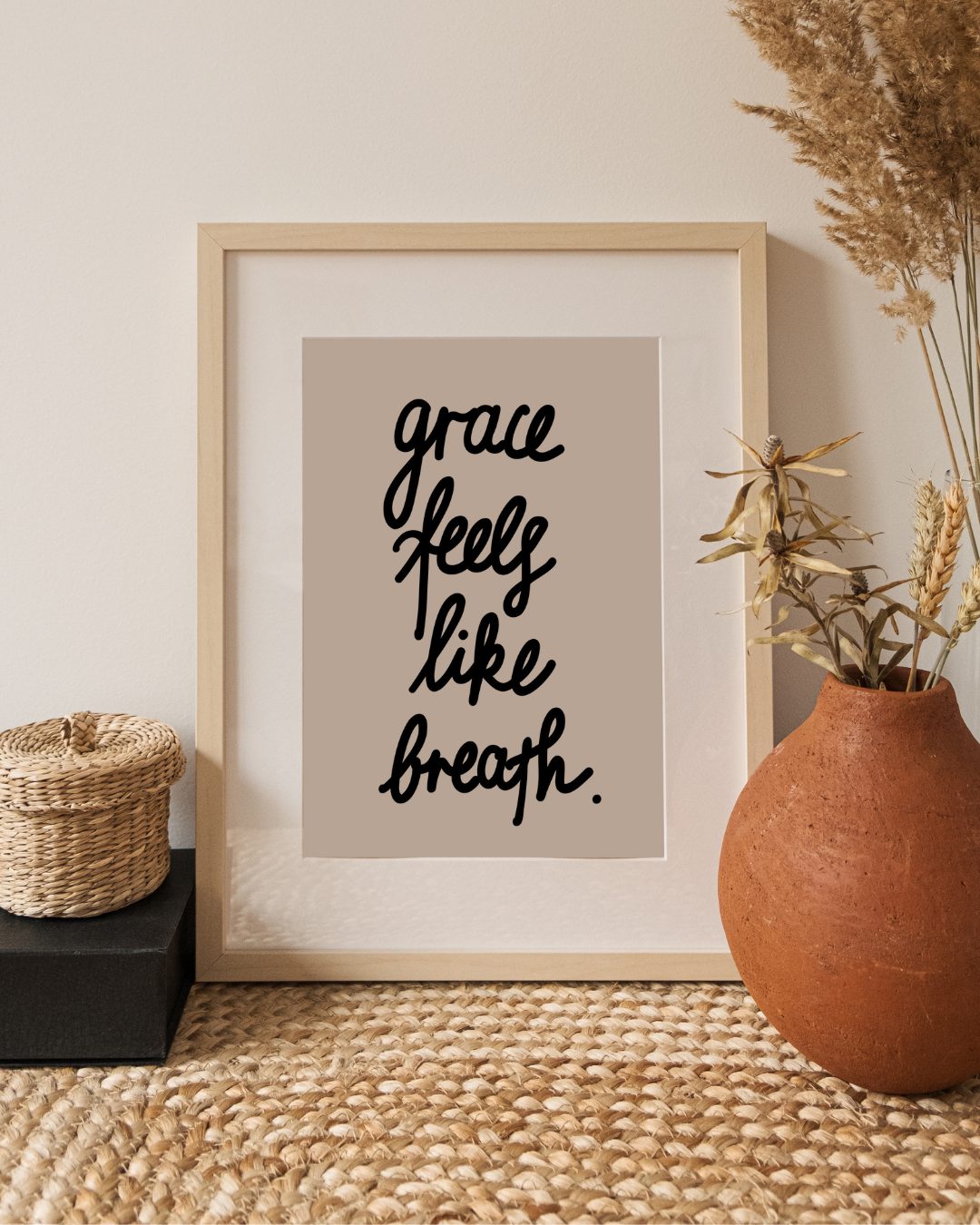 Grace Feels Like Breath | Framed