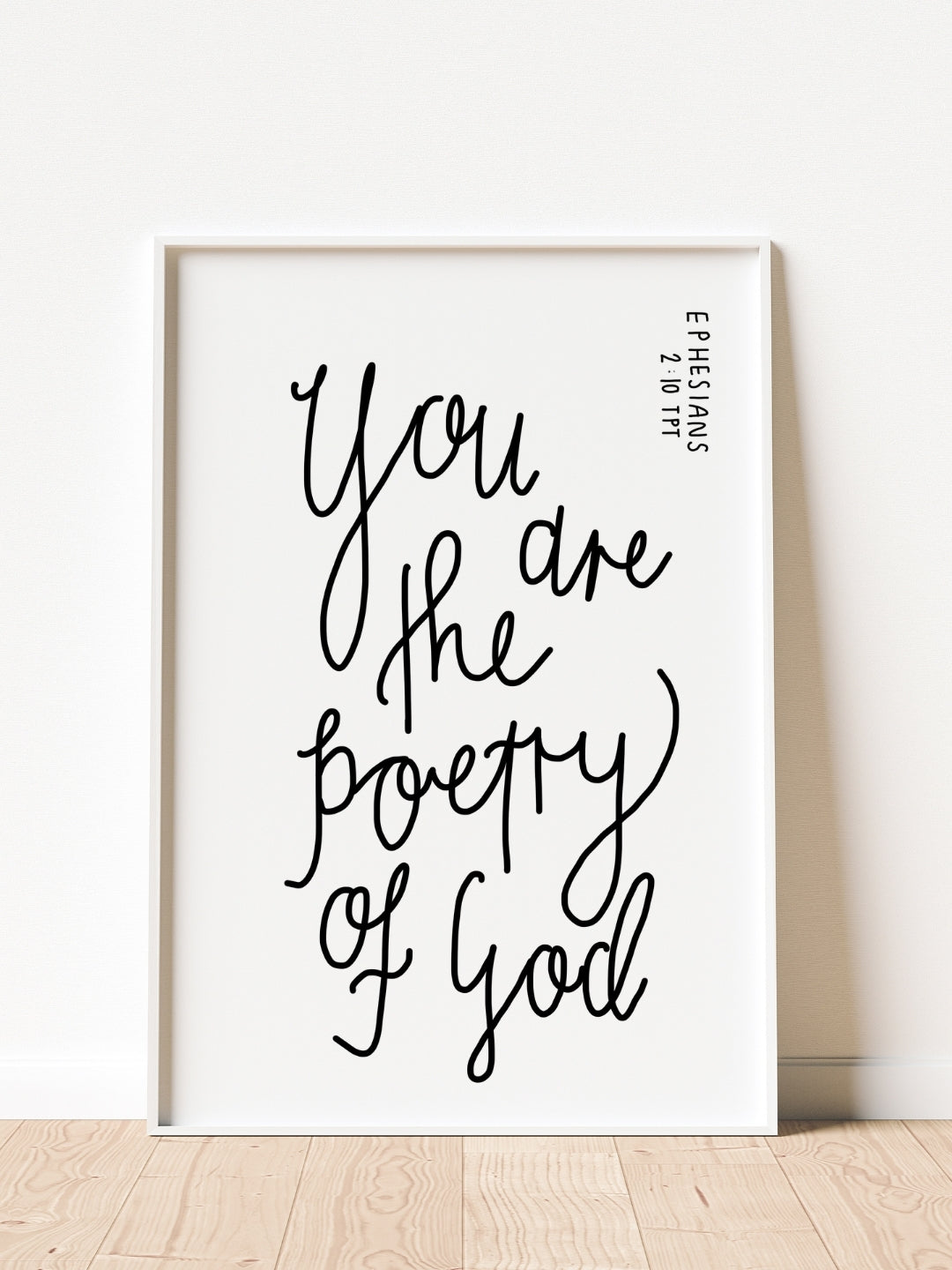 Poetry of God | Framed