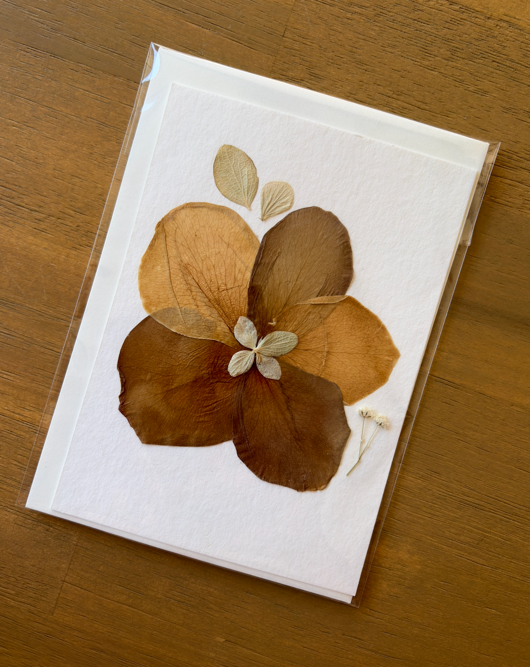 A5 Singlet Flower-pressed Card