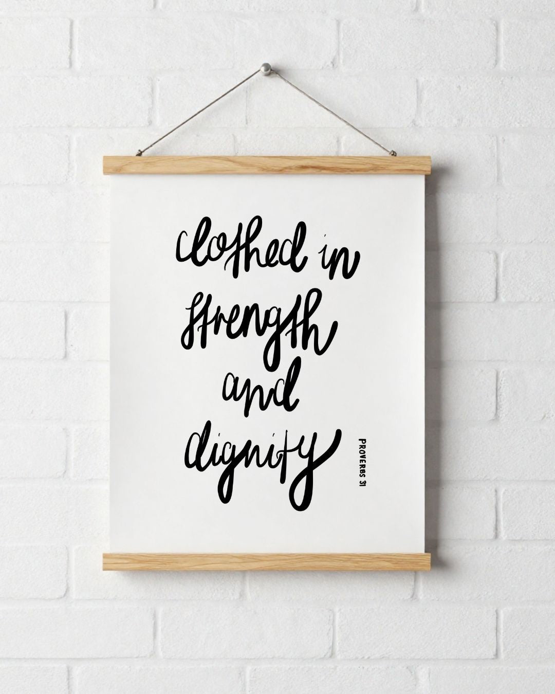 Clothed In Strength | Hanging