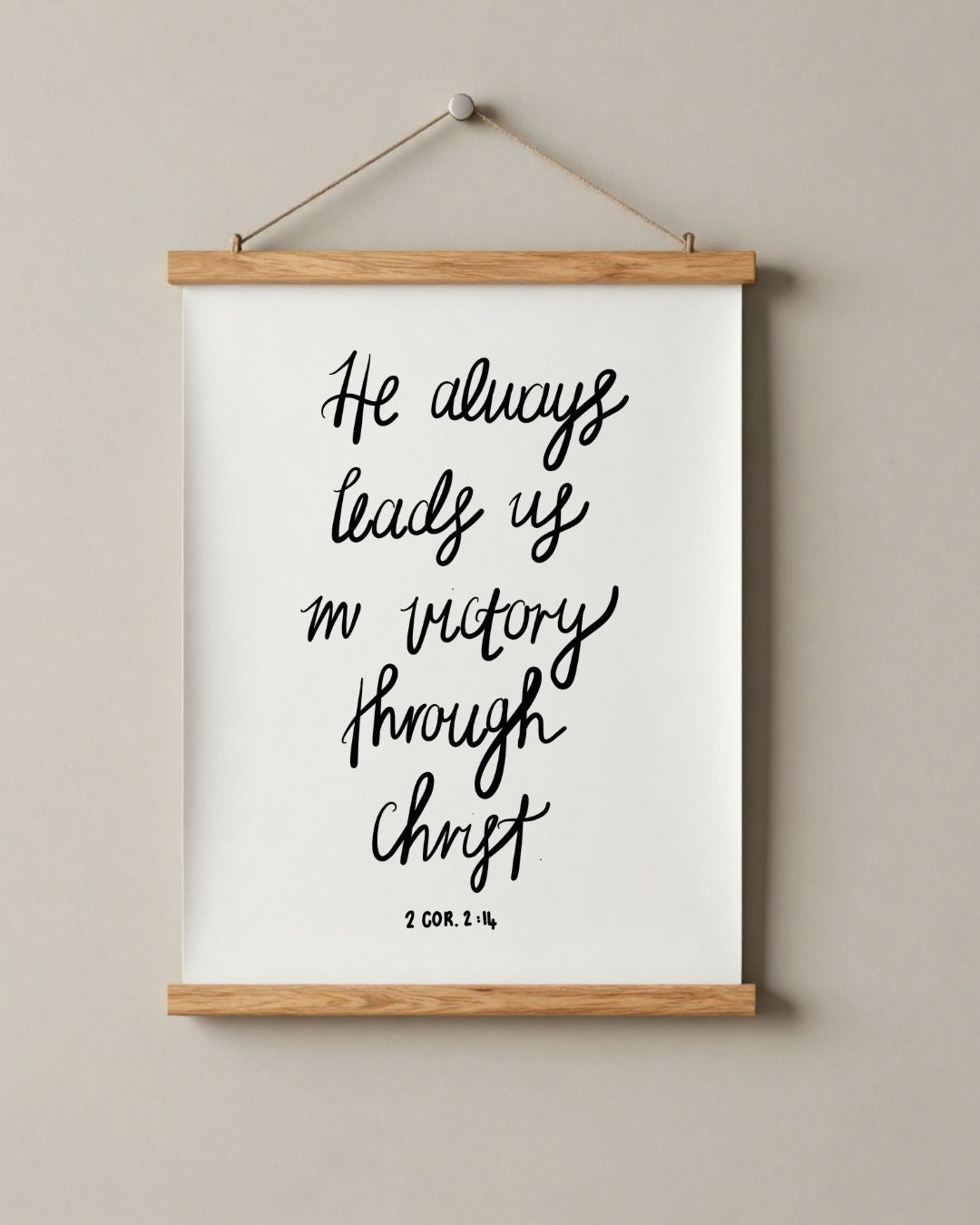 Victory Through Christ | Hanging
