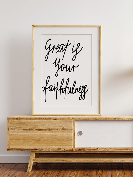 Great is Your Faithfulness | Framed