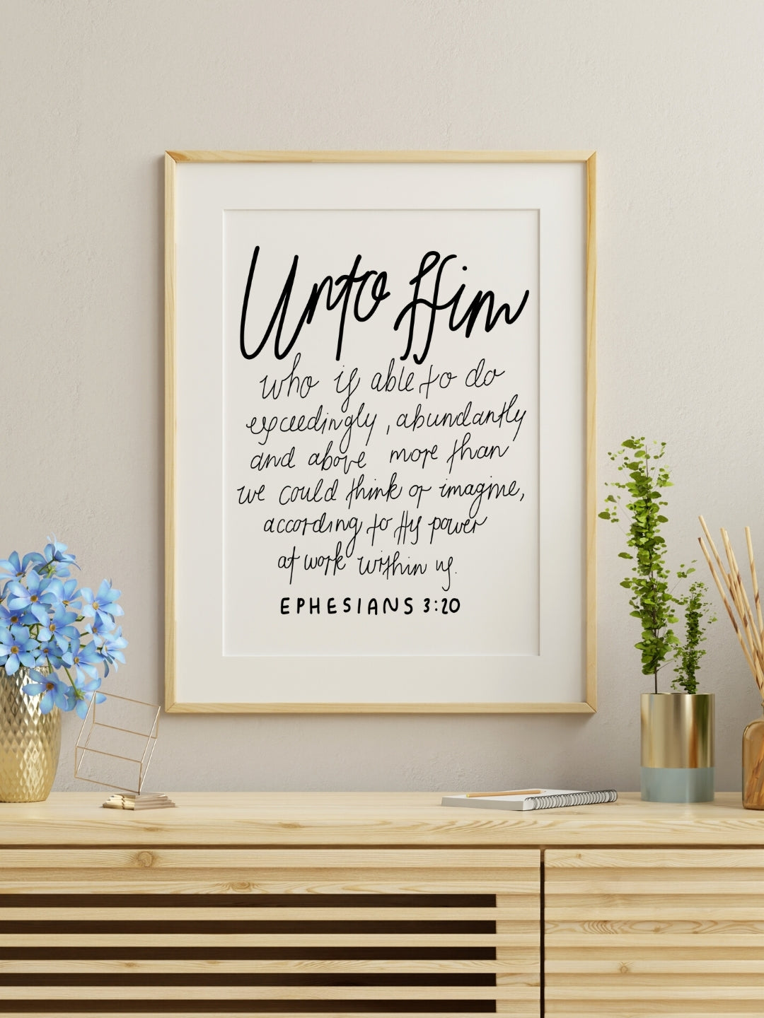 Unto Him | Framed