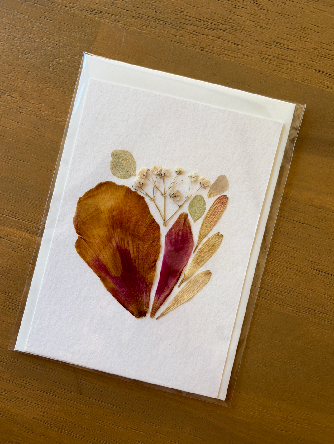 A5 Singlet Flower-pressed Card