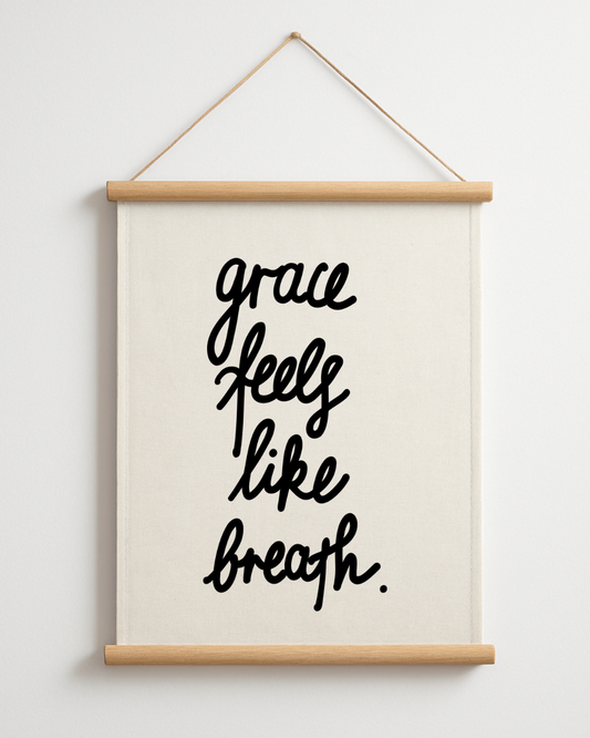 Grace Christian wall art print