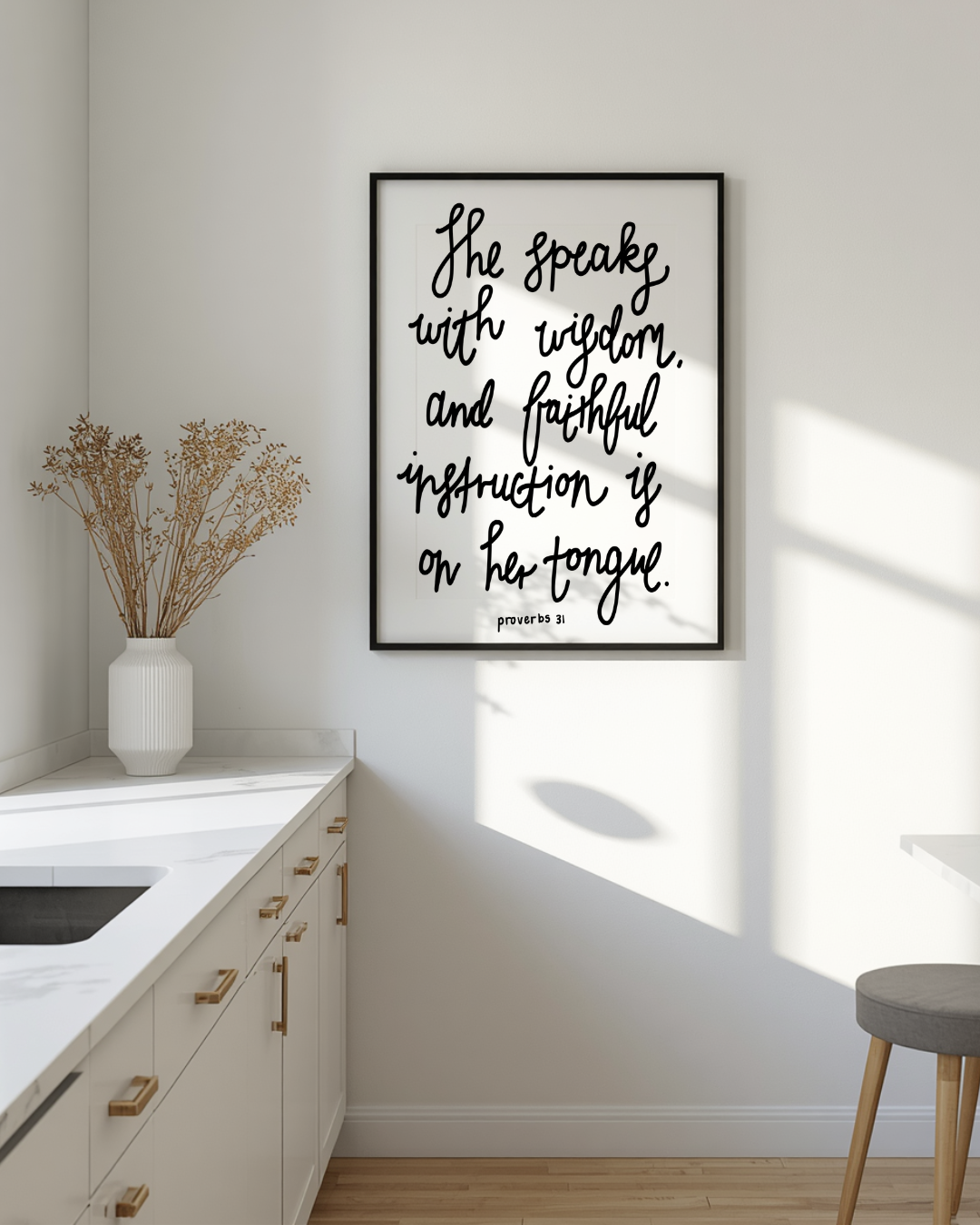 Wisdom and Faithful | Framed